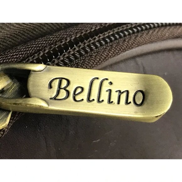 Bellino Unisex Adults Brown Inner Dividers Zipper Shoulder Strap Laptop Bag - Picture 11 of 11